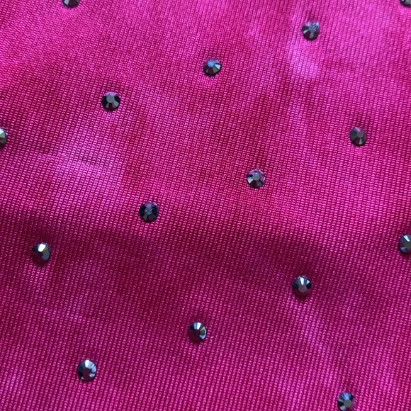 NEW Vocal dark pink tie dye studded cardigan 1X - Picture 11 of 16